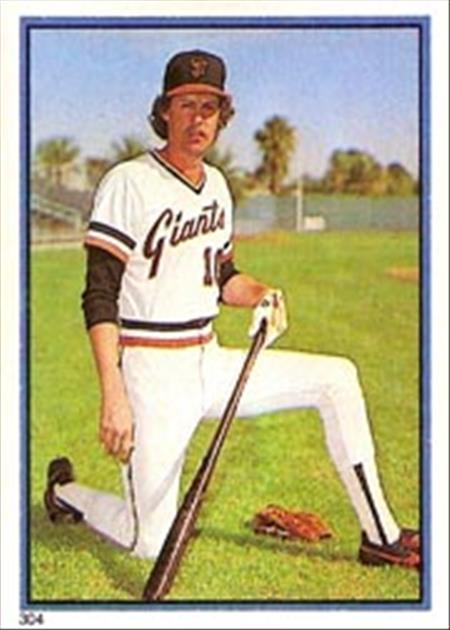 1983 Topps Baseball Stickers     304     John LeMaster